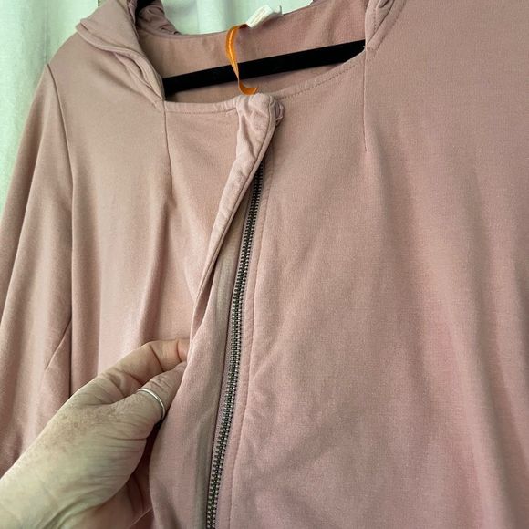 SaturdaySunday zippered shirt/hoodie, dusty pink - Picture 5 of 5